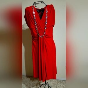Dress, red, size 10